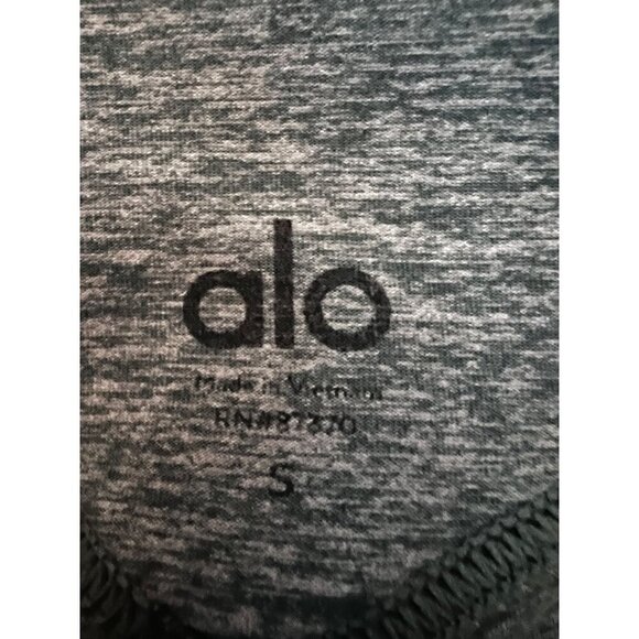 Alo Yoga Womens Gray Blue Colorblock High Waist Leggings Small Alosoft Stretch - Picture 5 of 5